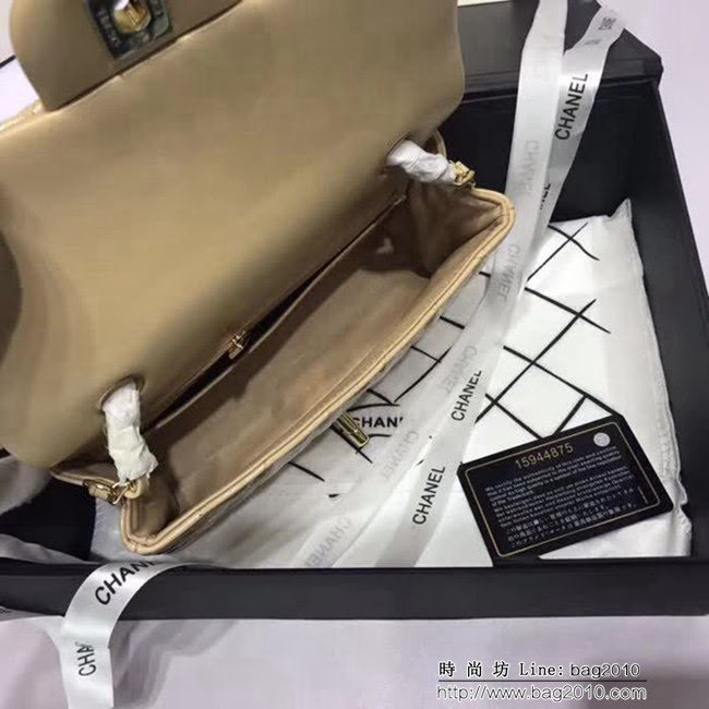 香奈兒CHANEL 升級版A1116小羊皮金銀鏈條單肩斜挎包 DSC1050